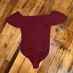 Maroon Body Suit